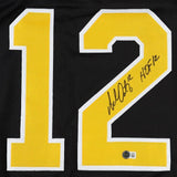 Adam Oates Signed Boston Bruins Throwback Jersey Inscribed "HOF 12" (Beckett)