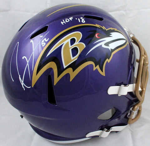 Ray Lewis Signed Baltimore Ravens F/S Flash Speed Helmet w/HOF-Beckett W Holo