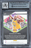 Shaquille O'Neal Signed 2020 Panini Prizm Fearless #5 Card Auto 10! BAS Slabbed