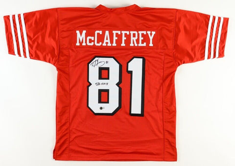 Ed McCaffrey Signed San Francisco 49ers Jersey Inscribd SB XXIX CHAMPS (Beckett)