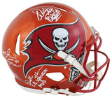 Bucs SB 37 Sapp, Alstott, Jackson Signed Flash F/S Speed Proline Helmet BAS Wit