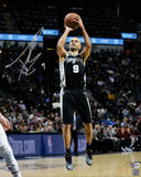 TONY PARKER AUTOGRAPHED 16X20 PHOTO SAN ANTONIO SPURS BECKETT BAS WITNESS 222824