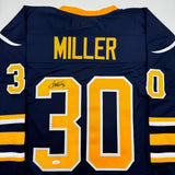 Autographed/Signed Ryan Miller Buffalo Blue Hockey Jersey JSA COA