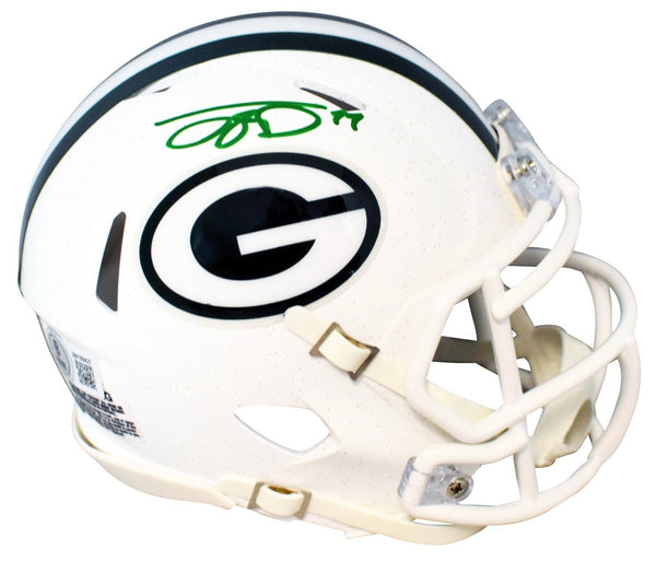 JAYDEN REED SIGNED GREEN BAY PACKERS 2024 WHITE SPEED MINI HELMET BECKETT