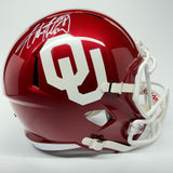 ADRIAN PETERSON AUTOGRAPHED SIGNED OKLAHOMA SOONERS FS REPLICA HELMET BECKETT