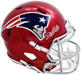 DANNY AMENDOLA AUTOGRAPHED PATRIOTS FLASH RED FULL SIZE HELMET BECKETT 221074