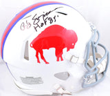 O.J. Simpson Autographed Bills F/S 65-73 Speed Authentic Helmet w/HOF - JSA W