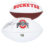 C.J. Stroud Autographed Ohio State Buckeyes White Panel Football Fanatics