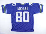 Steve Largent Signed Seattle Seahawks Jersey Inscribed "HOF 95" (Schwartz COA)