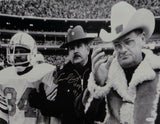 Earl Campbell HOF Signed Houston Oilers 16x20 W/ Bum Phillips *Silver Photo JSA