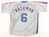 Wally Backman Signed New York Mets Jersey (PSA) 1986 World Champion 2nd Baseman