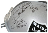 Oakland Raiders Greats Signed F/S Replica Helmet 15 Sigs John Madden JSA 31886