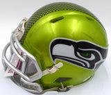 Dave Krieg Autographed Green Flash Alternate Mini Helmet Seahawks JSA #WA615871