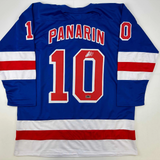 Facsimile Autographed Artemi Panarin New York Blue Reprint Auto Jersey Men's XL