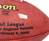 Tom Brady Autographed NFL Leather SB XXXIX Logo Football Fanatics AA0104084