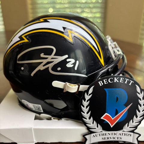 LaDainian Tomlinson Autographed Signed Chargers Eclipse Mini Helmet Beckett