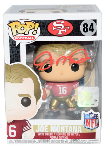 JOE MONTANA SIGNED SAN FRANCISCO 49ERS #84 FUNKO POP FIGURE BECKETT