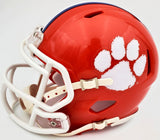 HUNTER RENFROW AUTOGRAPHED CLEMSON ORANGE SPEED MINI HELMET BECKETT 191546