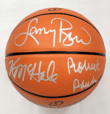 Larry Bird Kevin McHale Robert Parish Signed Celtics NBA Replica Basketball BAS