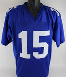 Golden Tate Signed New York Giants Blue Jersey (JSA COA)Notre Dame Wide Receiver