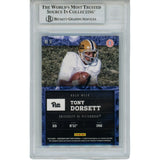 Tony Dorsett Autographed 2016 Contenders Draft 11 Slabbed Trading Card BAS 45891