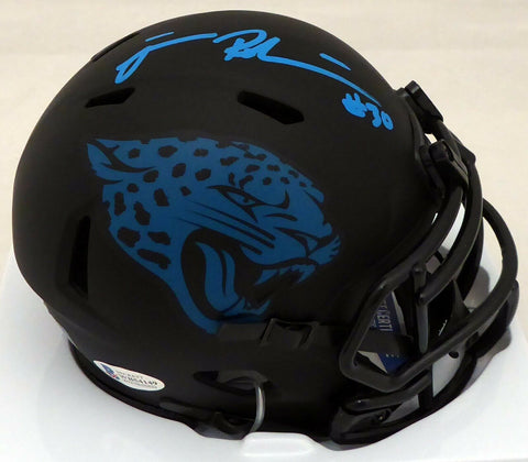 JAMES ROBINSON AUTOGRAPHED JAGUARS ECLIPSE BLACK MINI HELMET BECKETT 191011