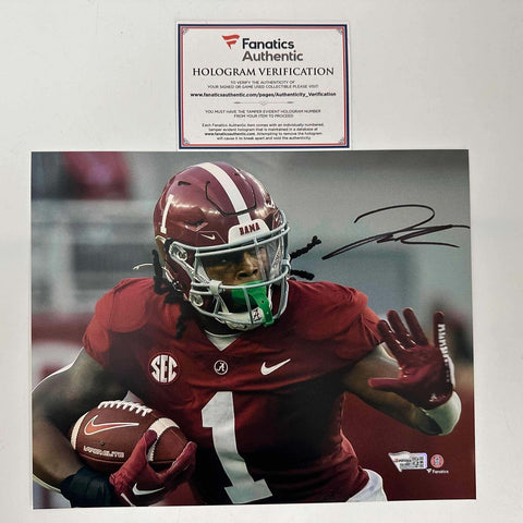 Autographed/Signed Jahmyr Gibbs Alabama Crimson Tide 8x10 Photo Fanatics COA