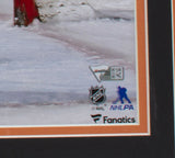 Carter Hart Signed Framed Flyers 16x20 Photo 10/9/19 1st NHL SO Fanatics