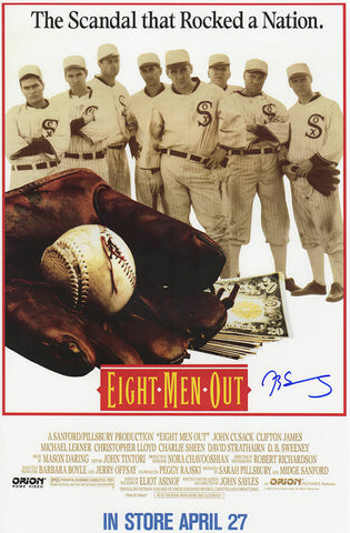 D.B. (DB) Sweeney Signed Eight Men Out 11x17 Movie Poster (SCHWARTZ SPORTS COA)