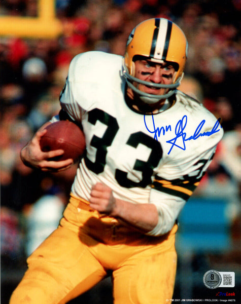 Jim Grabowski Autographed Green Bay Packers 8x10 Photo Beckett 47901