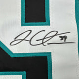 Autographed/Signed Logan Couture San Jose Black Hockey Jersey JSA COA