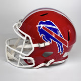 JOSH ALLEN AUTOGRAPHED SIGNED BUFFALO BILLS FS RED REPLICA HELMET BECKETT