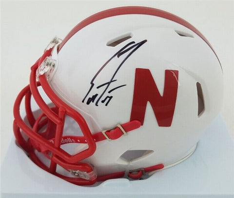 Scott Frost Signed Nebraska Cornhuskers Speed Mini Helmet (Beckett Witness COA)