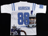 Marvin Harrison Signed Indianapolis Colts Photo Jersey (JSA COA) 8xPro Bowl W.R.