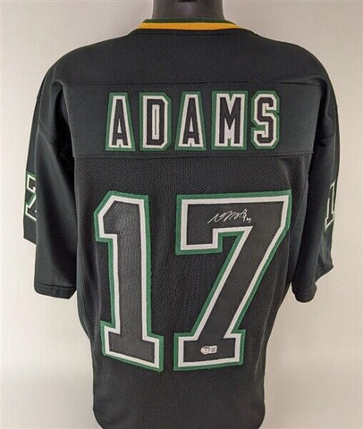 Davante Adams Signed Green Bay Packers Blackout Jersey (Beckett) All Pro W.R.