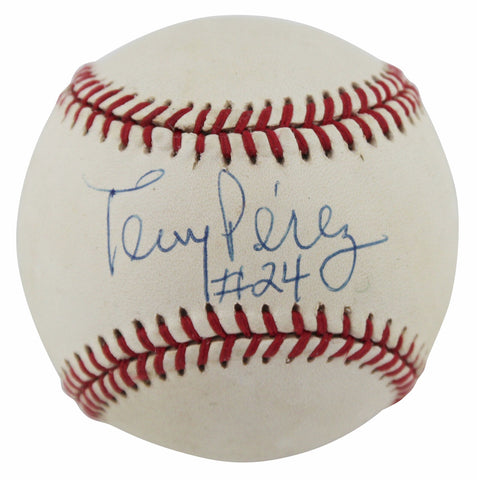 Reds Tony Perez Authentic Signed Leonard Coleman Onl Baseball BAS #BN06148