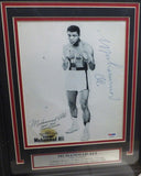 Muhammad Ali Autographed Framed 8x10 Photo Vintage Signature PSA/DNA COA AC05107