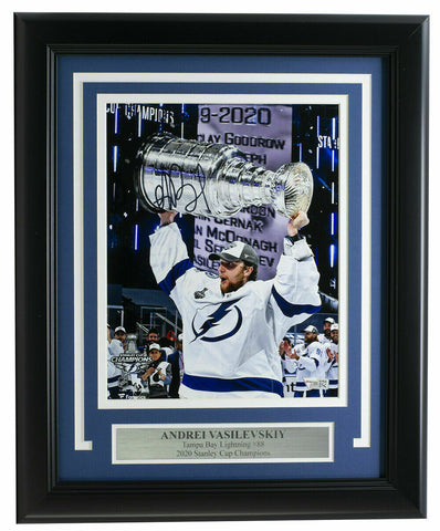 Andrei Vasilevskiy Signed Framed 8x10 Lightning Stanley Cup Photo Fanatics