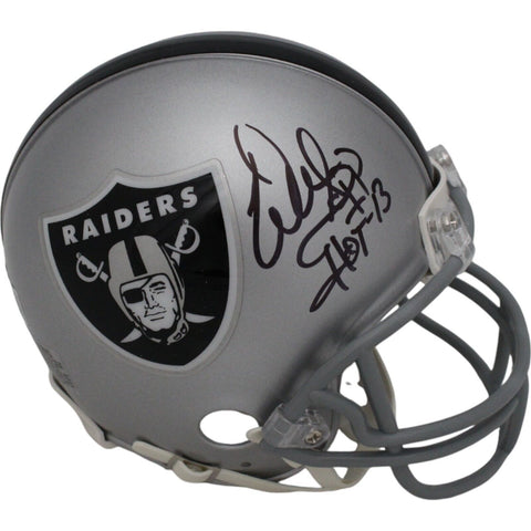 Warren Sapp Autographed Oakland Raiders VSR4 Mini Helmet HOF Beckett 34093