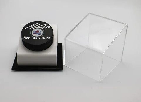 Gabriel Landeskog Colorado Avalanche 2022 SC Champs Signed Puck w/Case JSA