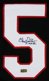 Chris Doleman Signed Atlanta Custom Black Jersey With "HOF 12" Inscription