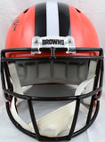 Nick Chubb Autographed Cleveland Browns F/S Speed Helmet-Beckett W Hologram