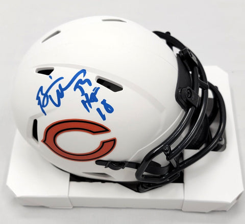 Brian Urlacher Signed Chicago Bears Lunar Eclipse Mini Helmet W/ HOF 18 Beckett