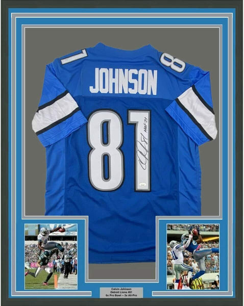 Calvin johnson autographed fashion jersey