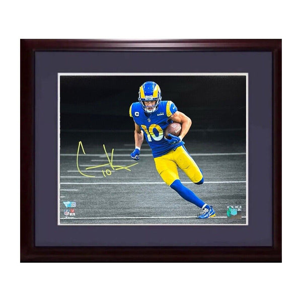 Cooper Kupp Signed 11x14 Framed Spotlight Photo LA Rams Auto SB MVP Fanatics COA