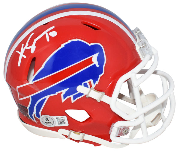 KHALIL SHAKIR AUTOGRAPHED BUFFALO BILLS RED SPEED MINI HELMET BECKETT