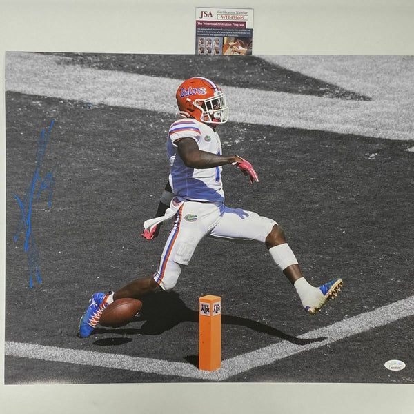 Autographed/Signed KADARIUS TONEY Florida Gators 16x20 College Photo JSA COA