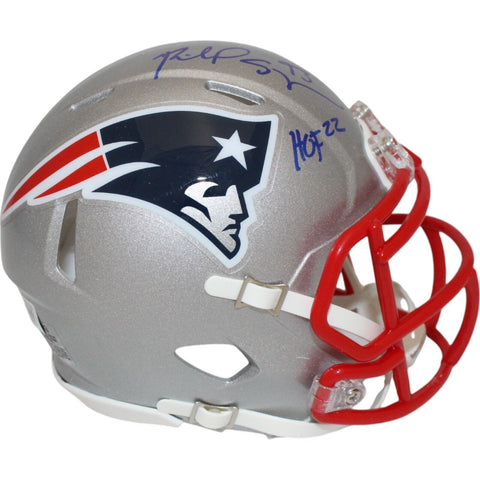 Richard Seymour Autographed New England Patriots Mini Helmet HOF Beckett 46944