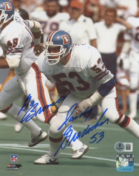 Broncos Randy Gradishar Go Broncos, 53 Authentic Signed 8x10 Photo BAS #BR54834