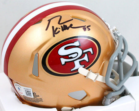 George Kittle Autographed San Francisco 49ers Speed Mini Helmet- Beckett W Holo